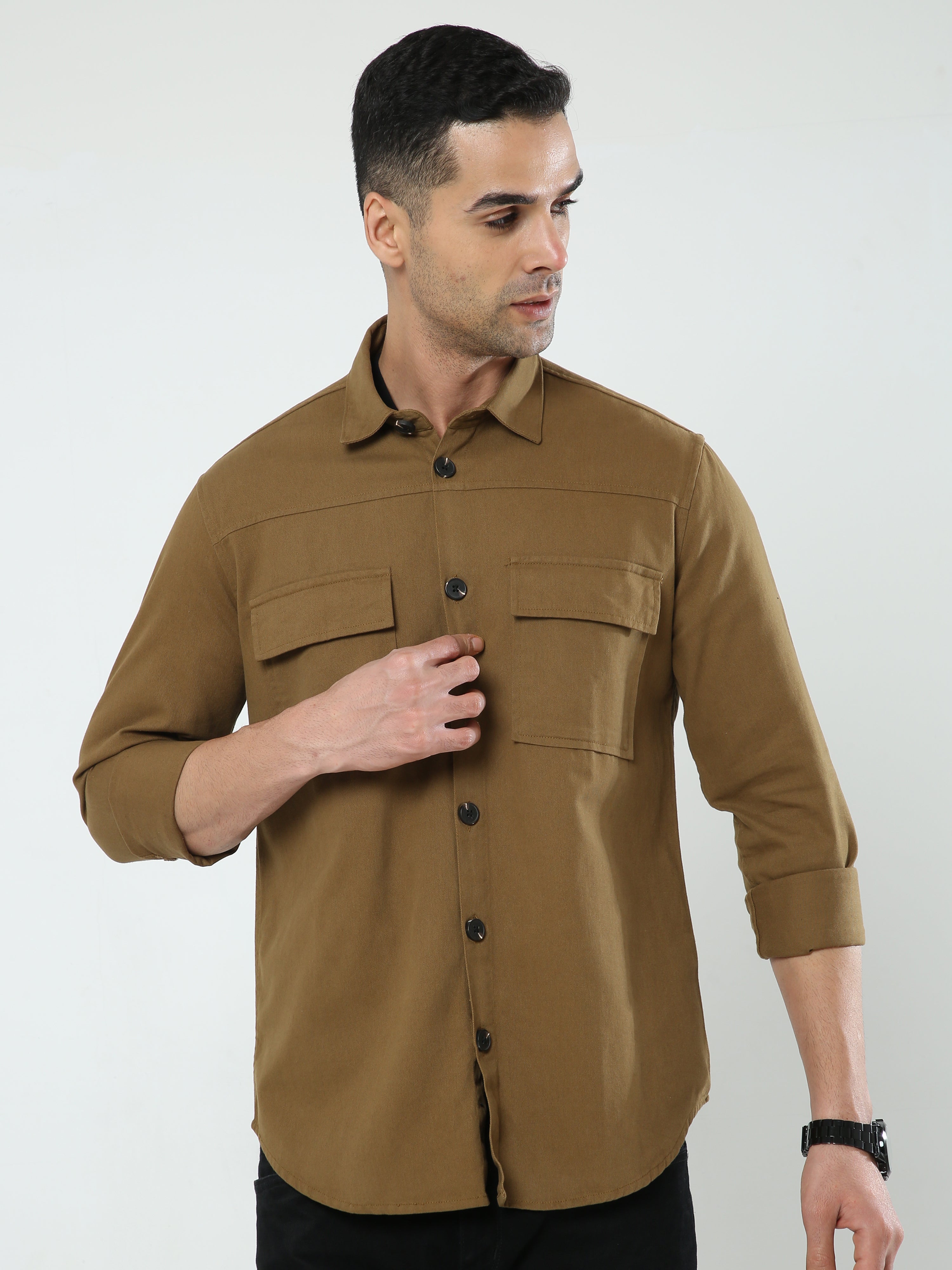 Albatross Camel Shacket for men