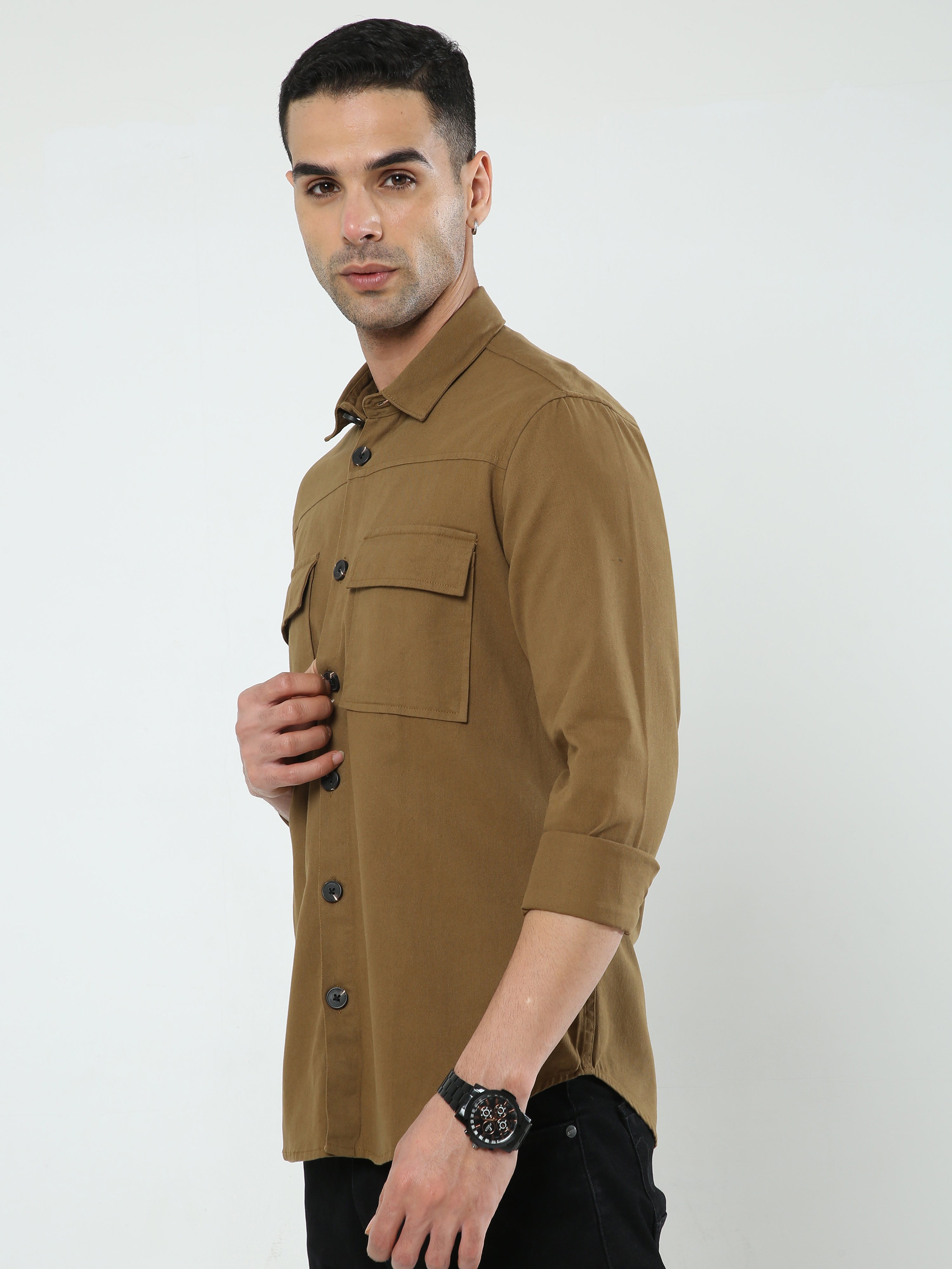 Albatross Camel Shacket for men