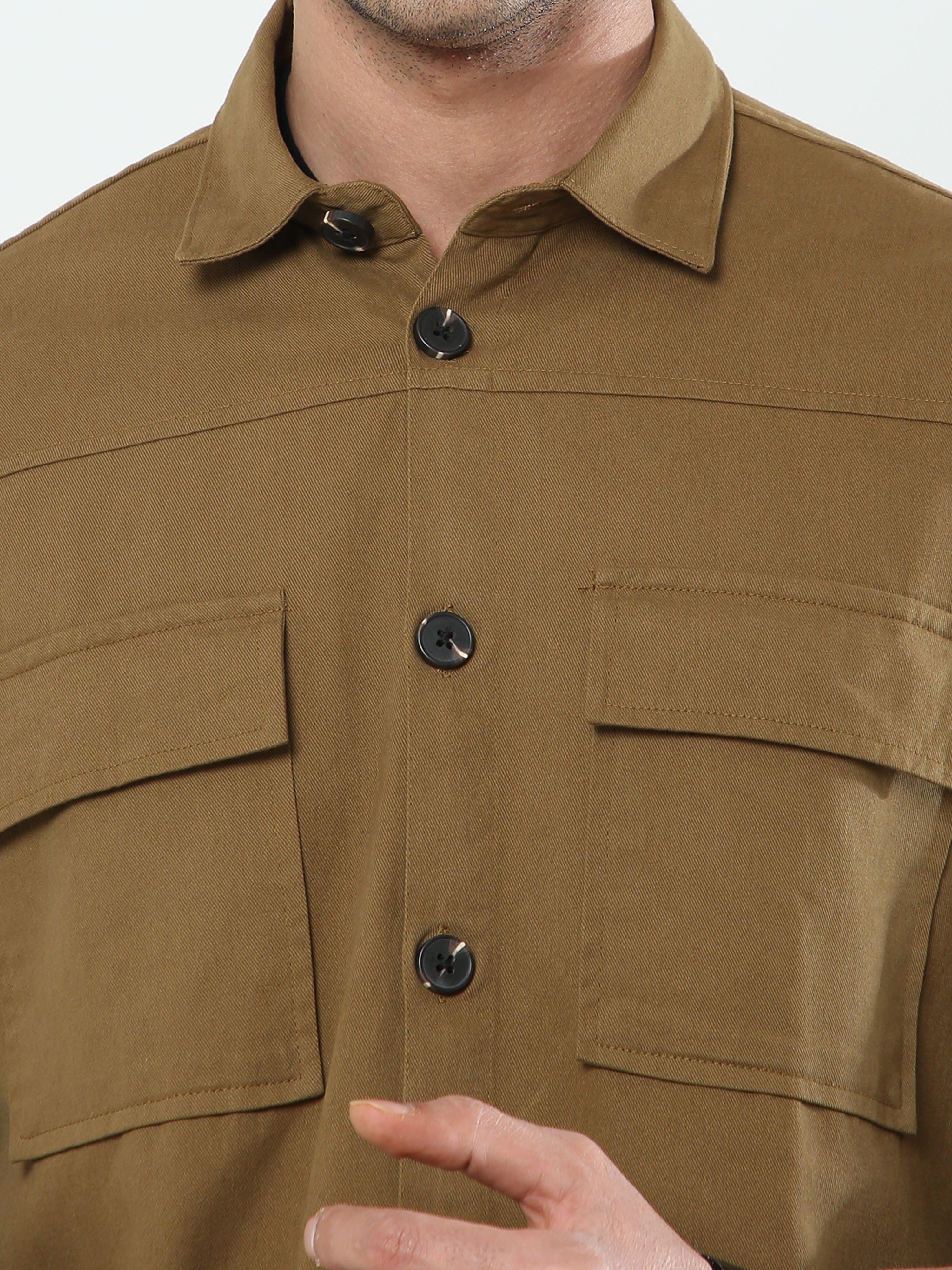 Albatross Camel Shacket for men