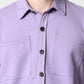 Purple Double Pocket Royal Knit overshirt - UNISEX