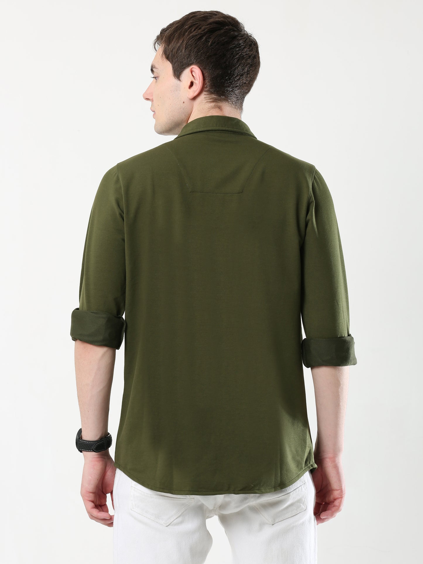 Green Double Pocket Royal Knit overshirt - UNISEX