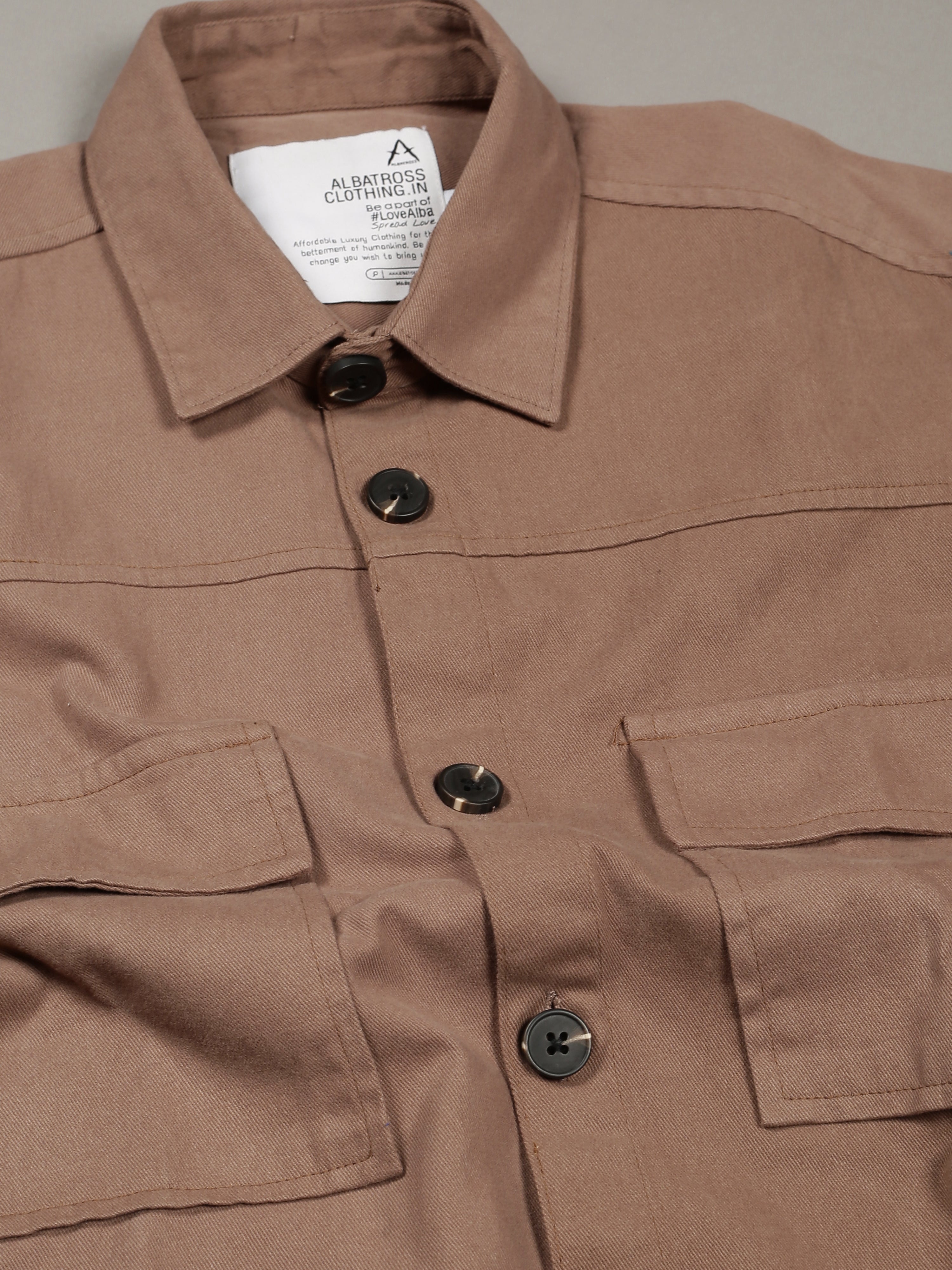 Albatross Rose Gold Shacket for men