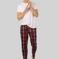 Deep Red soft and super comfortable checkered pajamas for men