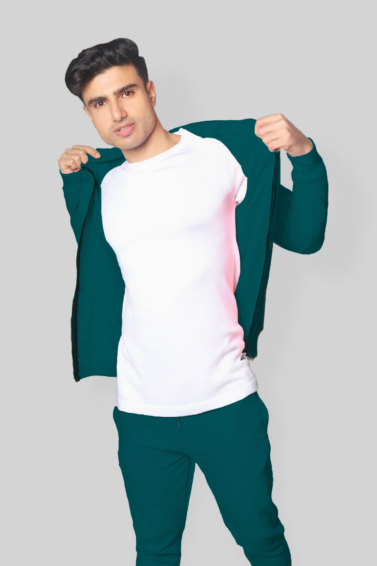 Albatross mens feel good cord fabric emerald green Co-Ord Set - UNISEX