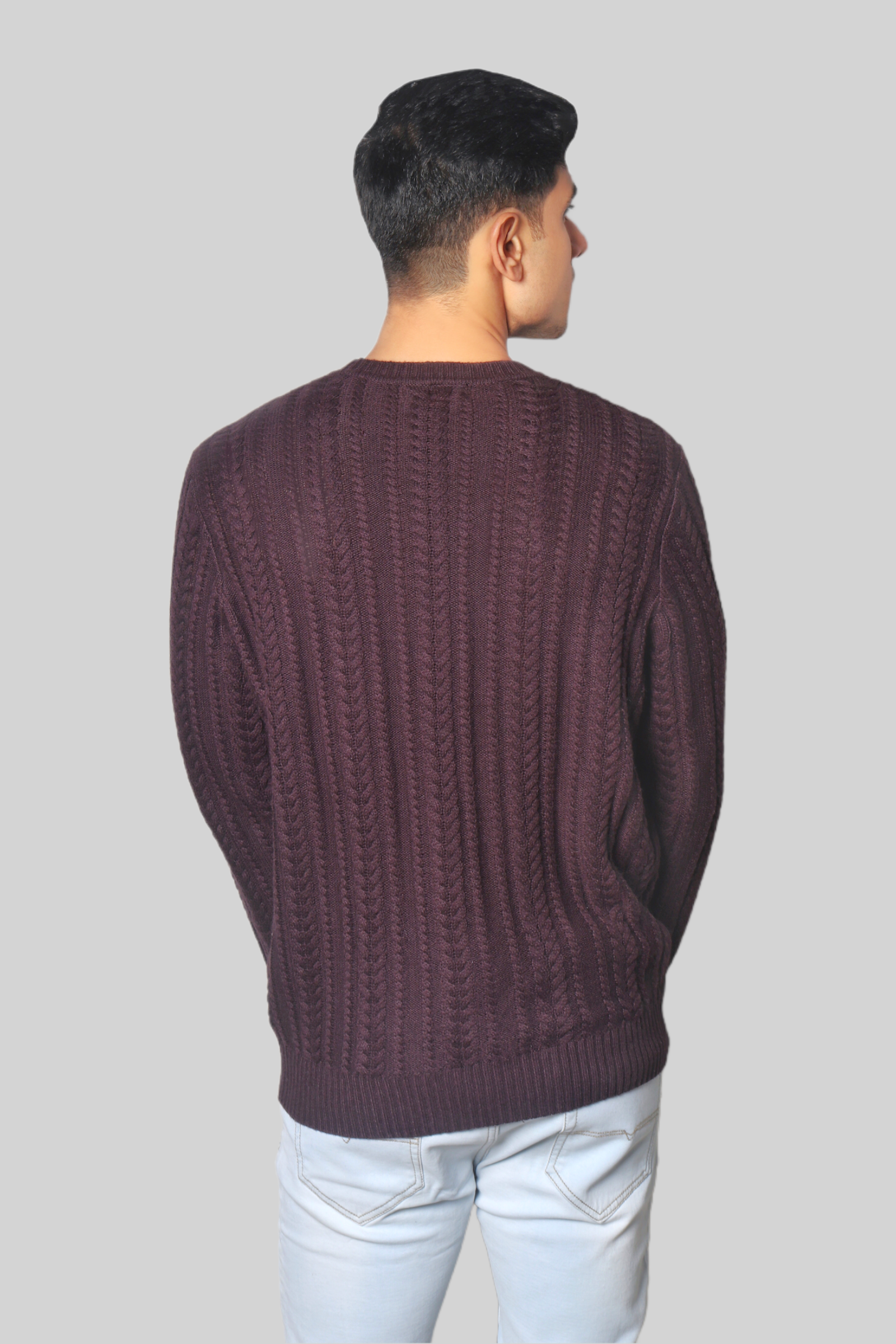 Wine Knitted  Jumper