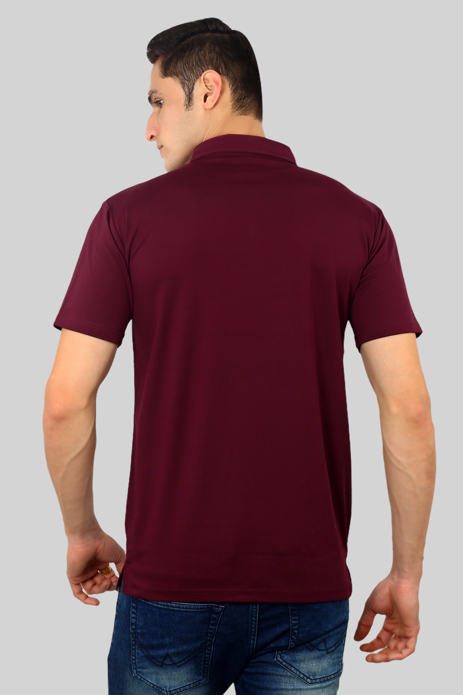 Wine Classic Fine Italian  Collar T-shirt mens