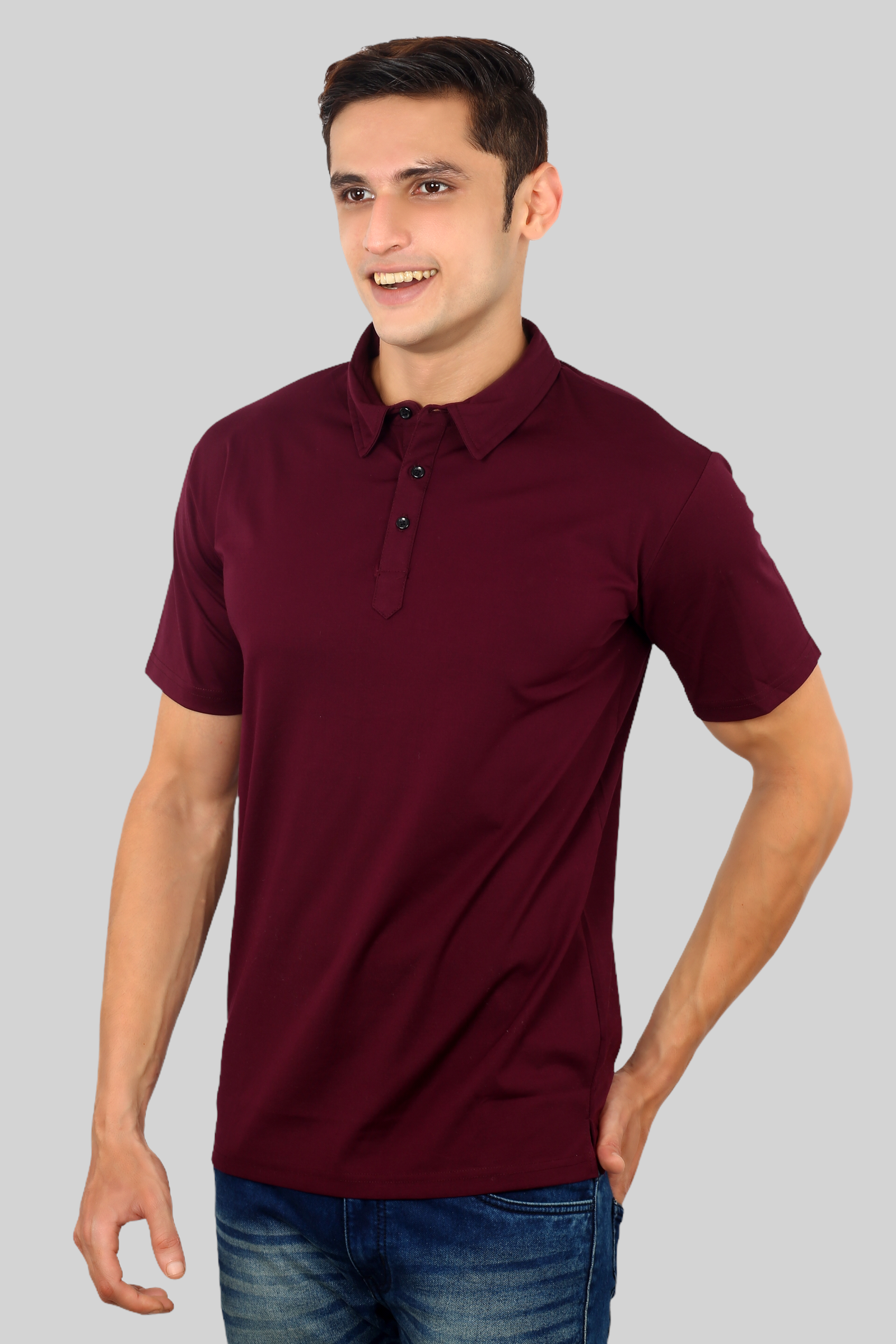 Wine Classic Fine Italian  Collar T-shirt mens