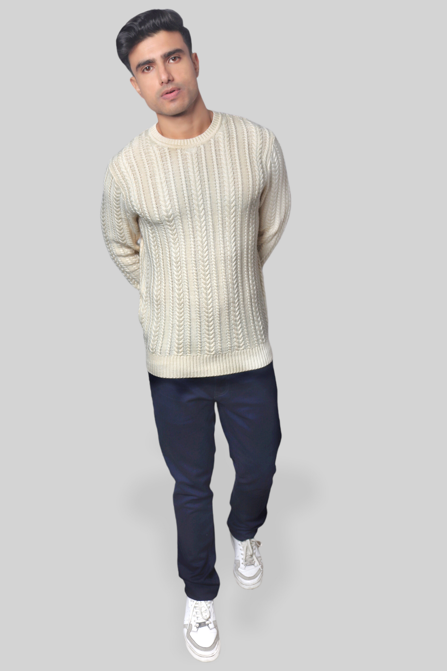 Cream Knitted  Jumper