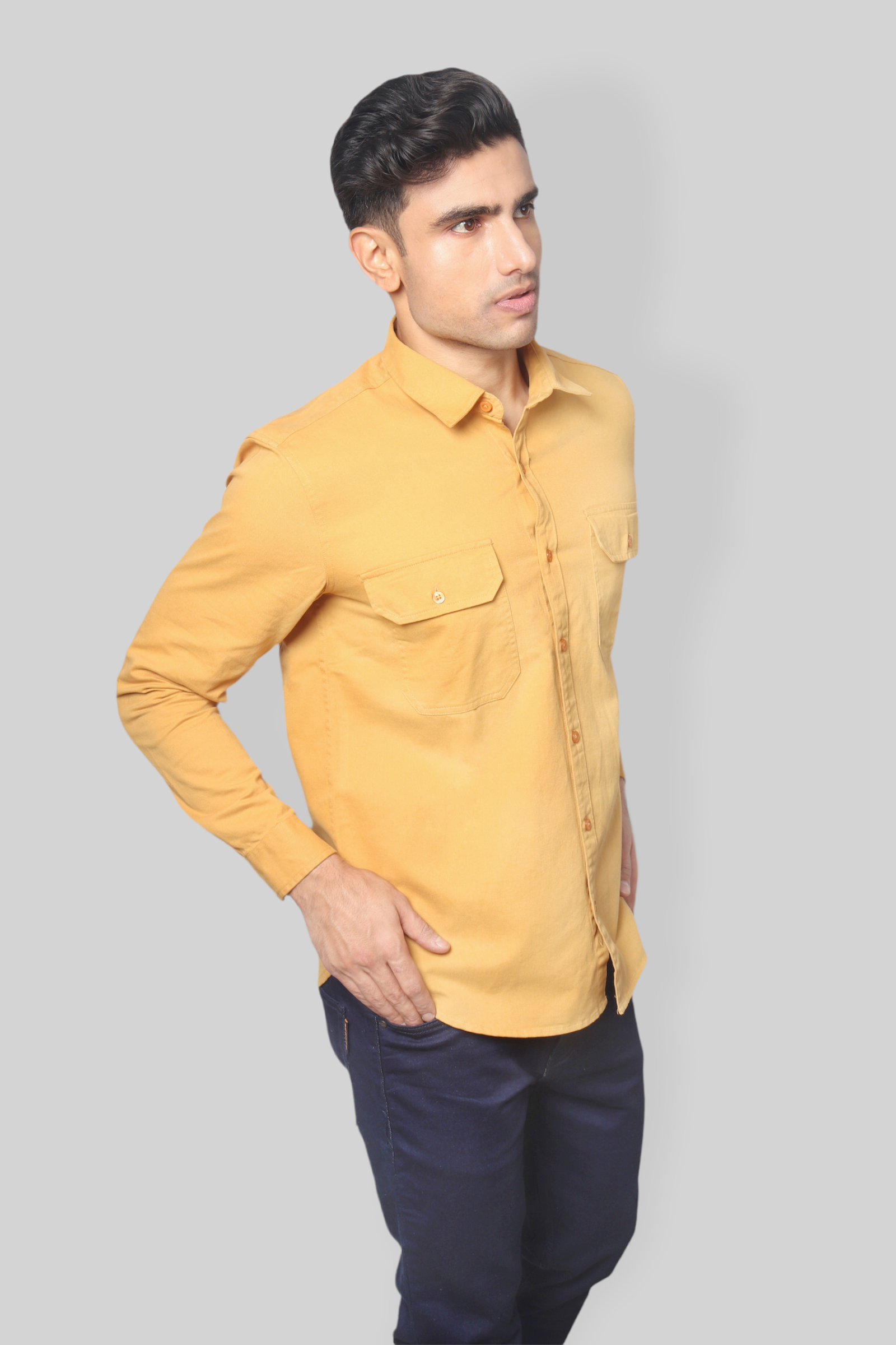 U.S. Polo Assn. Denim Co. Men Solid Casual Yellow Shirt - Buy U.S. Polo  Assn. Denim Co. Men Solid Casual Yellow Shirt Online at Best Prices in  India | Flipkart.com