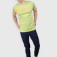 Parrot Green dissolved printed Classic Italian printed T-shirt for men