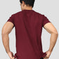 Maroon Super Stretch Round Neck Cotton Tshirt for men