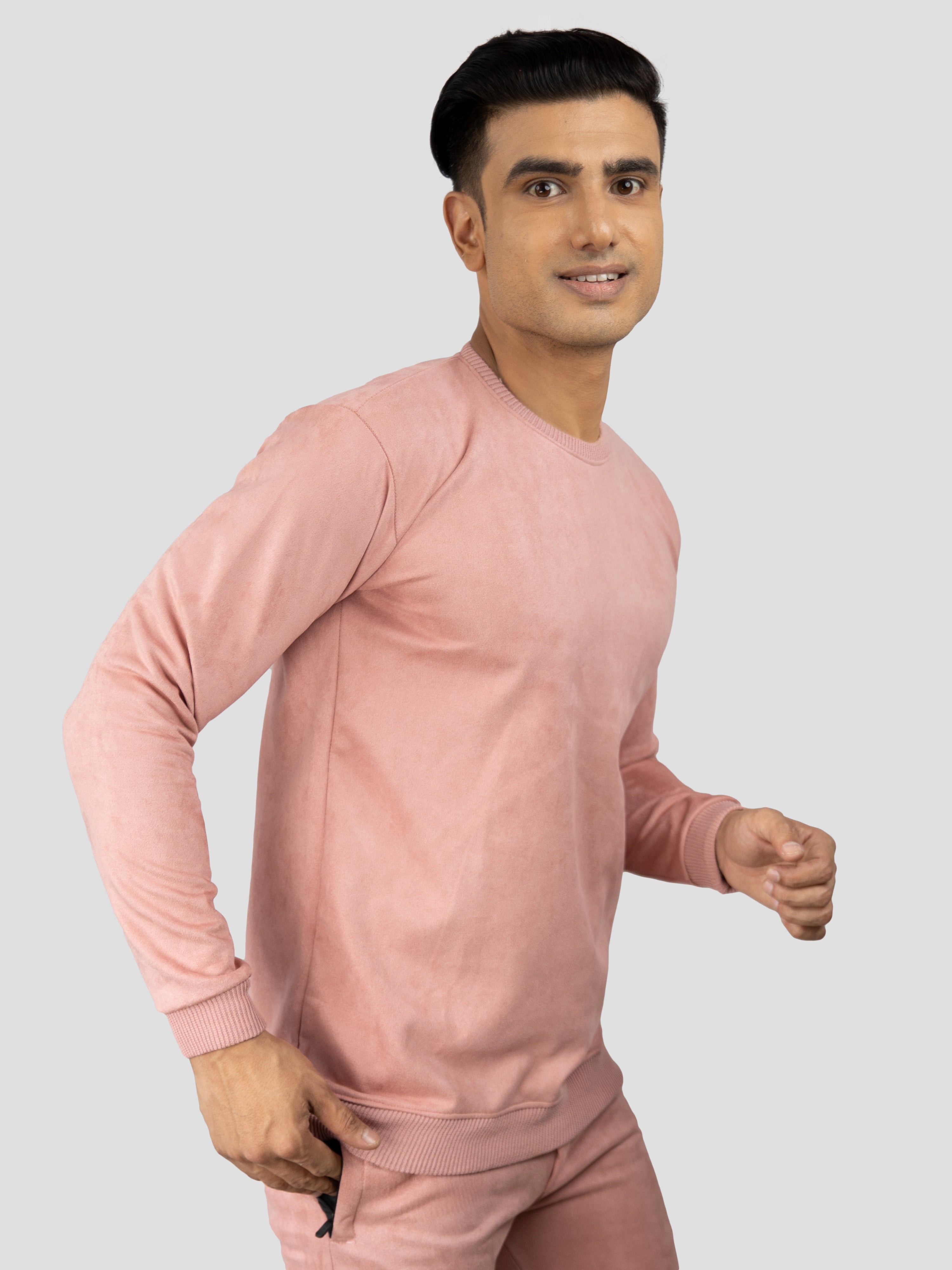 Albatross mens Suede Pink Co-Ord Set - UNISEX