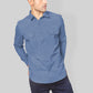 Blue double pocket denim shirt for men’s