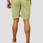 Green casual premium loopknit shorts for men