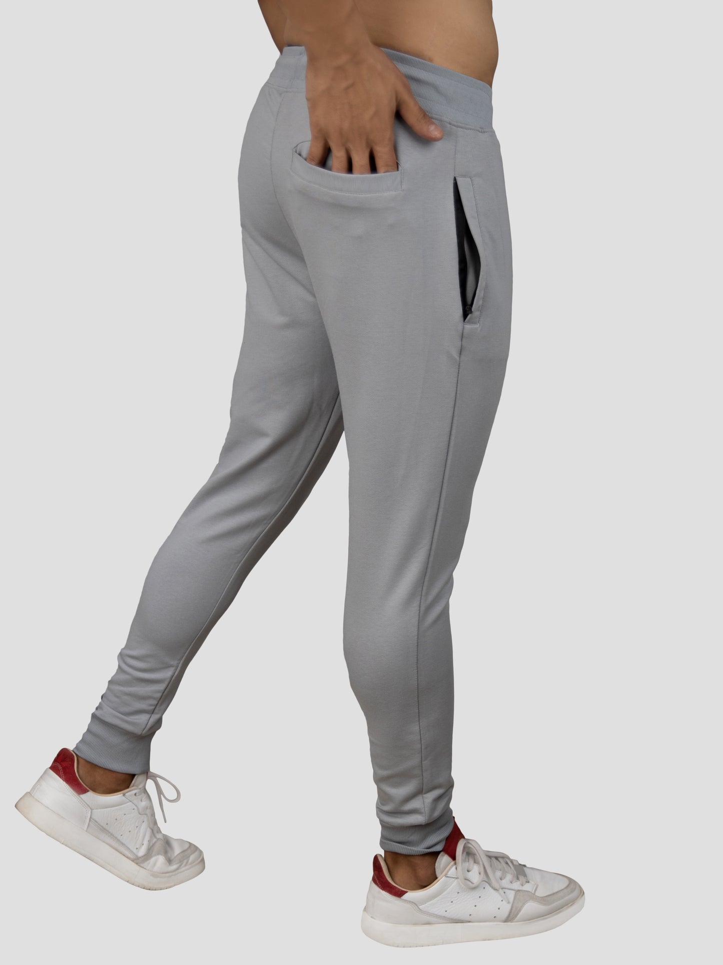 Gray Casual Premium Loopknit Track Pant For Mens
