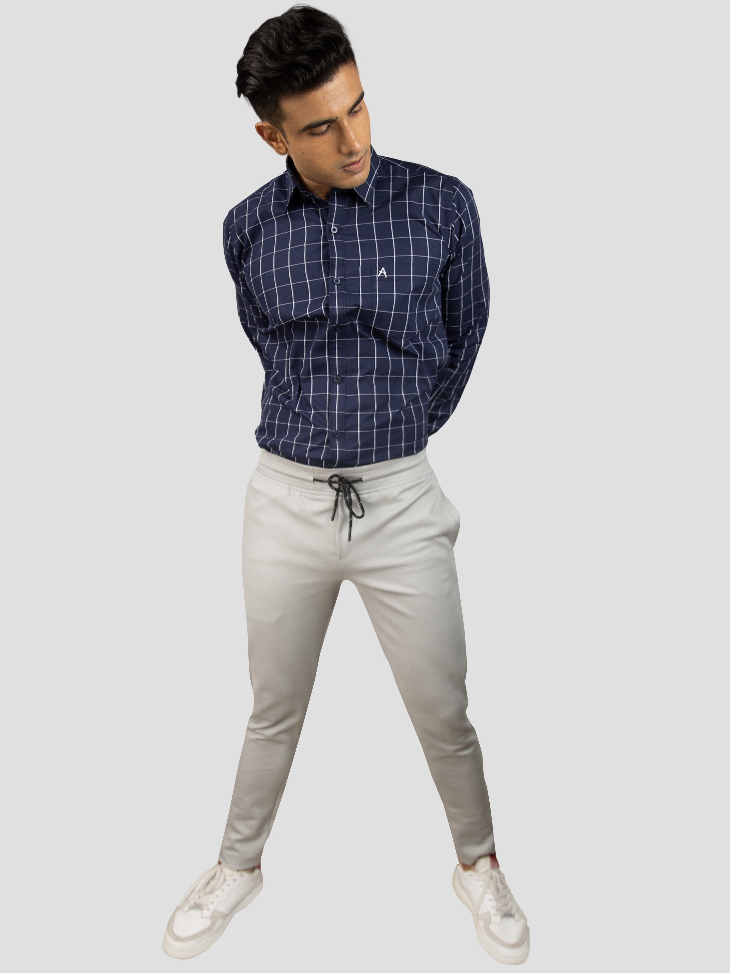 Light Grey trouser trackpant for men