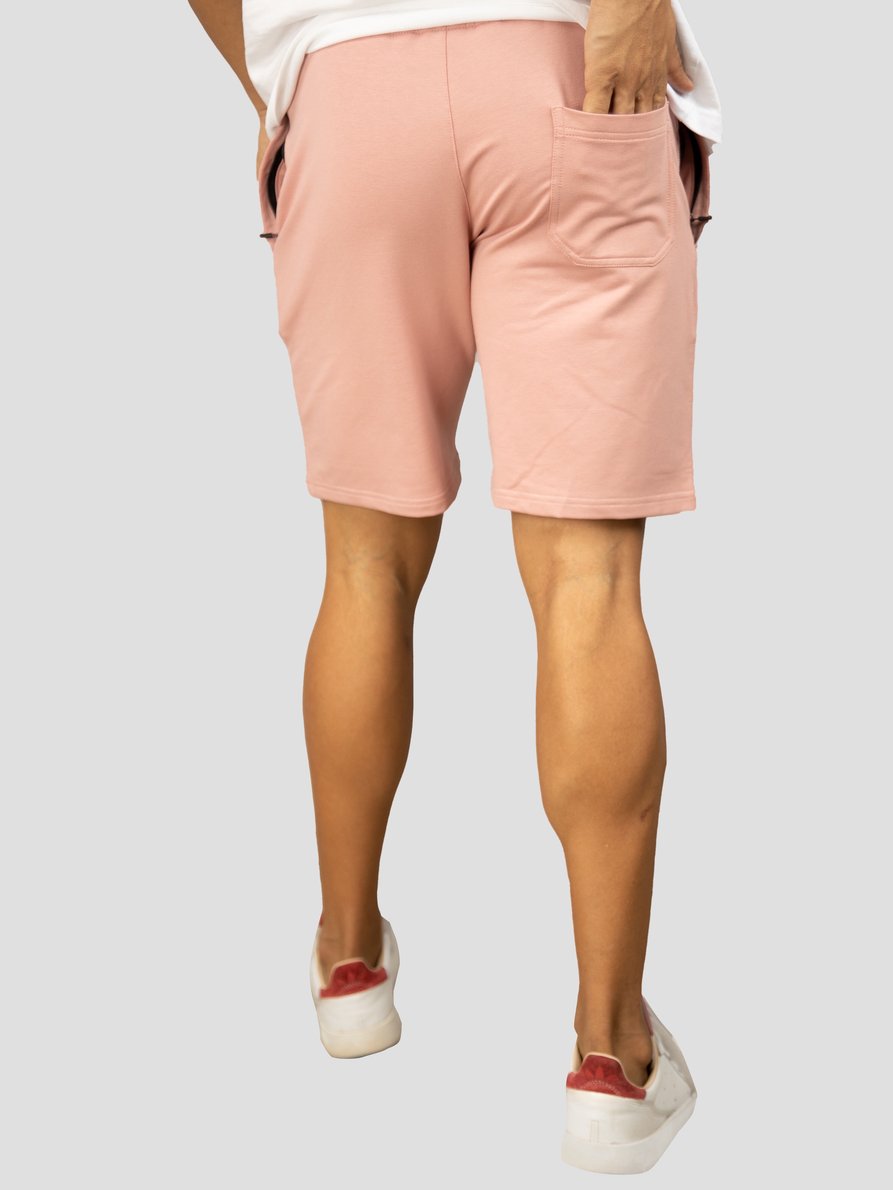 Peach casual premium loopknit shorts for men