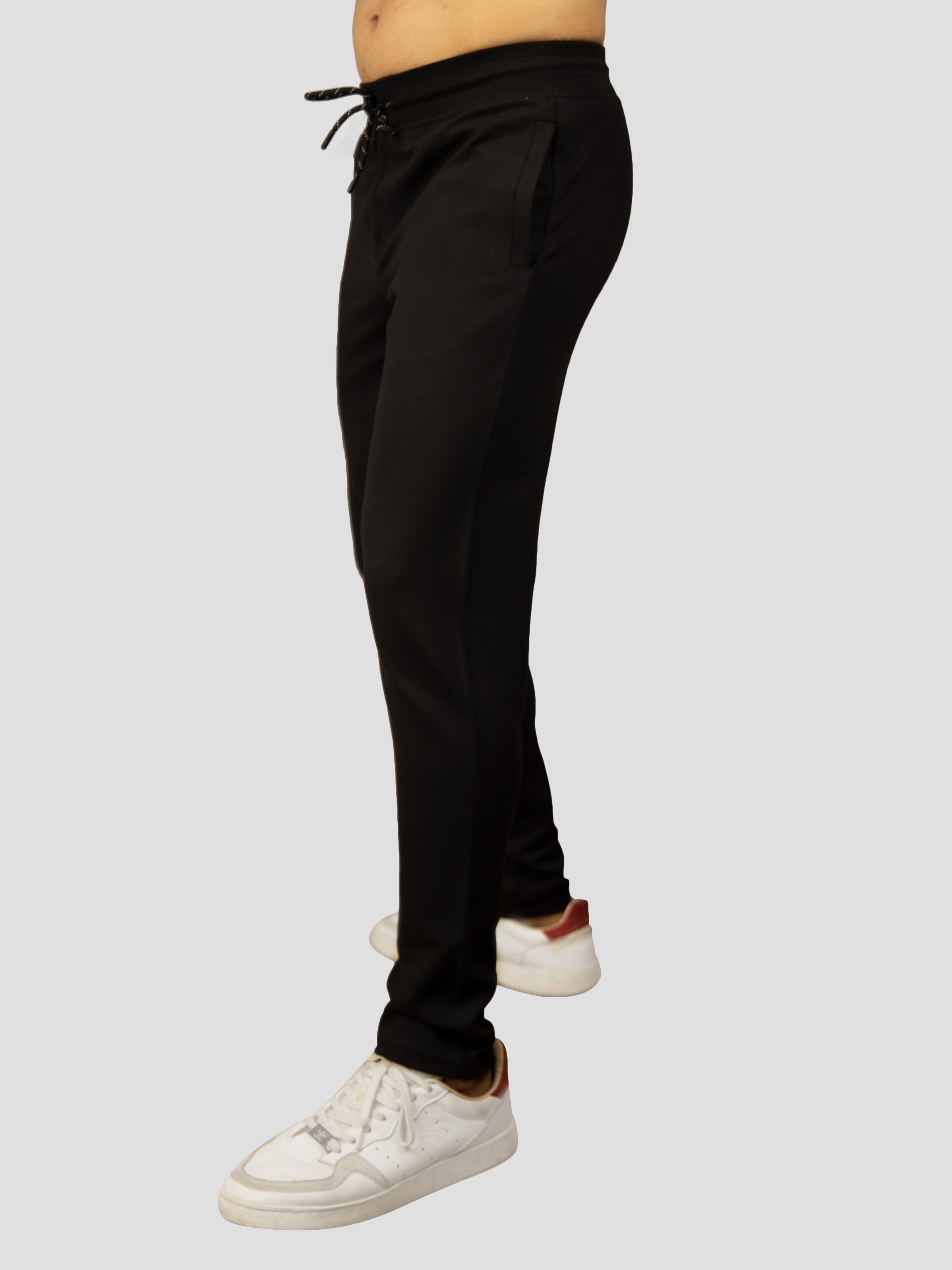 Black trouser trackpant for men