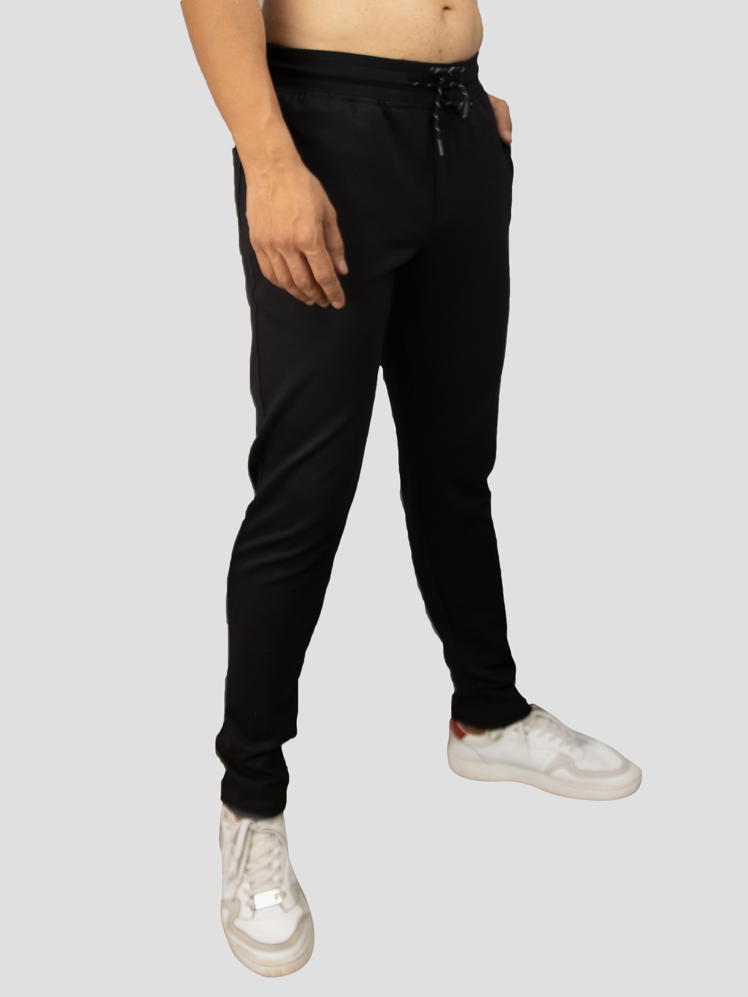 Black trouser trackpant for men
