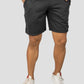 Dark Gray casual cotton fleece shorts for men