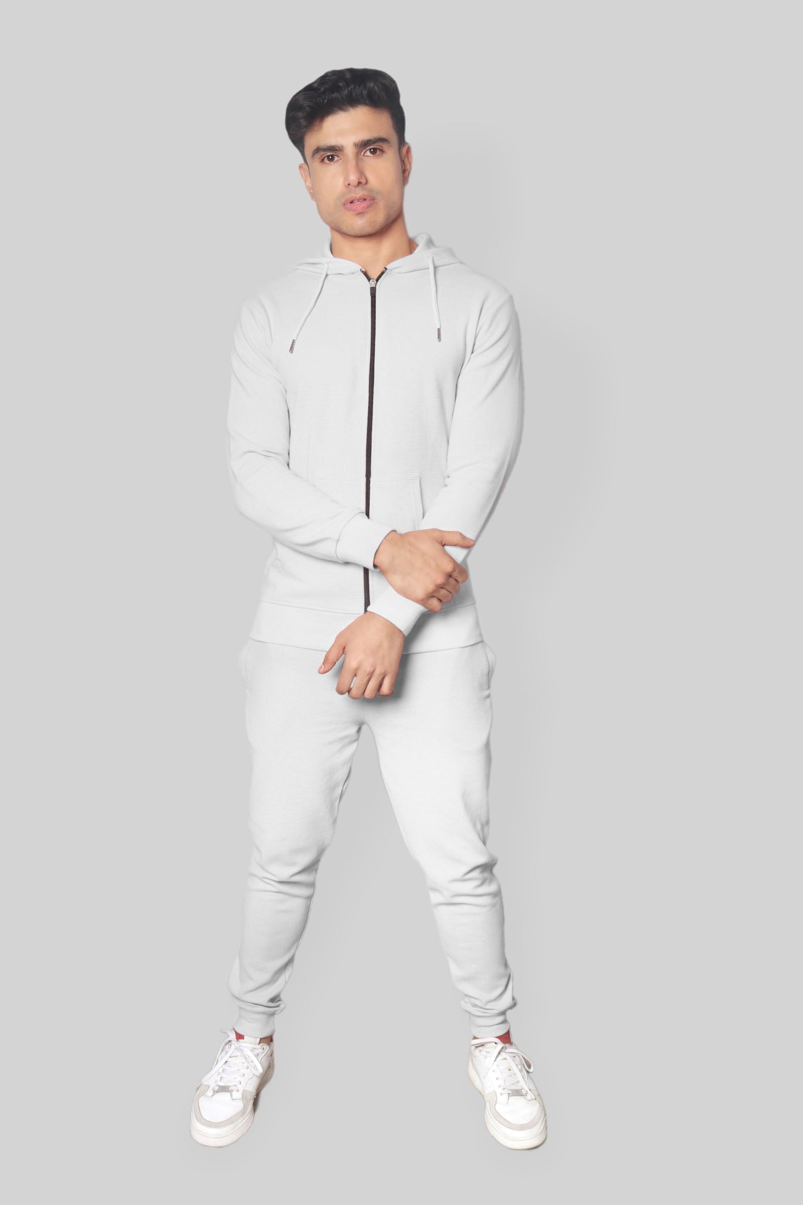 Albatross mens feel good cord fabric White Co-Ord Set - UNISEX