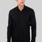 Black Plain Cotton Shirt