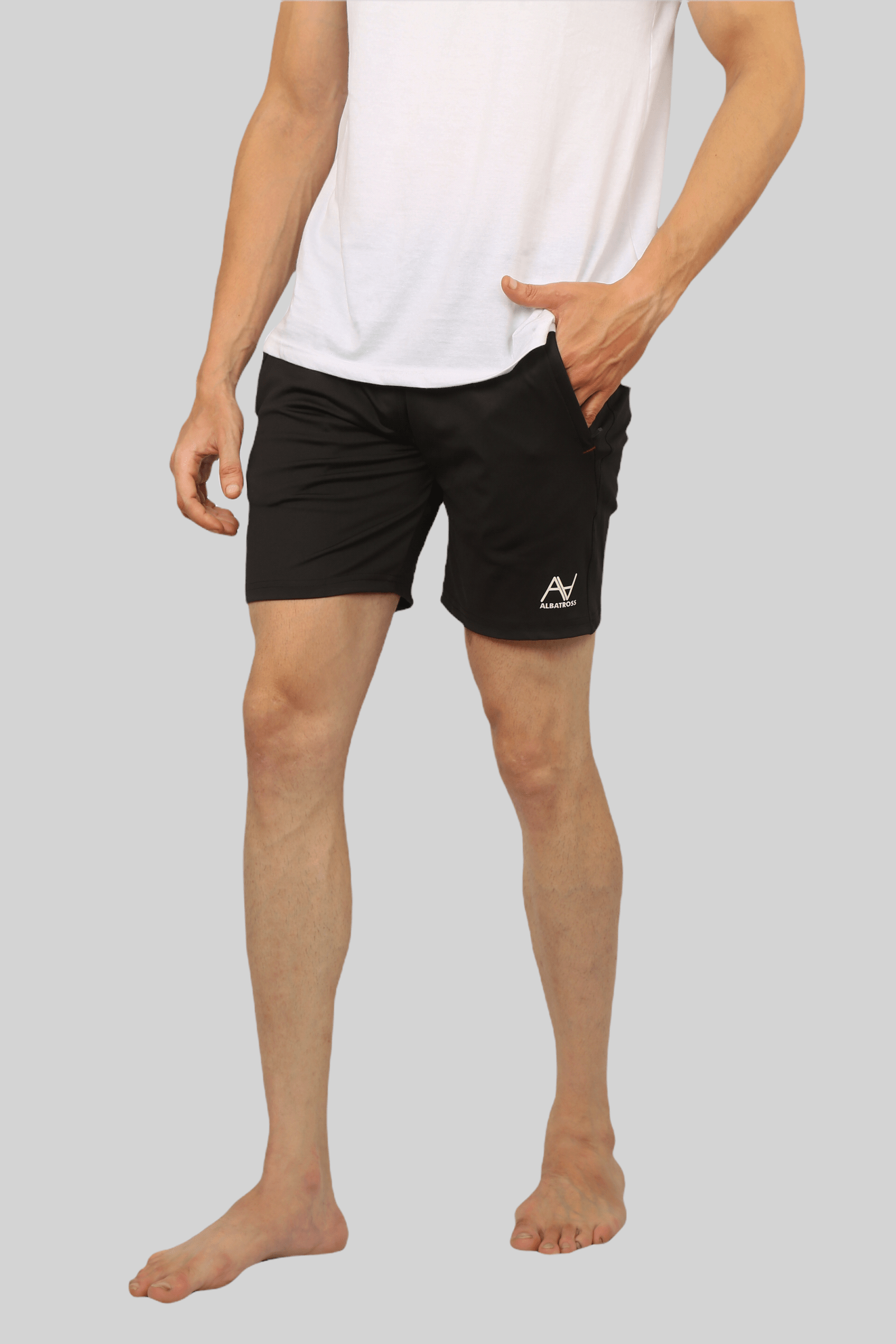 Black Active wear Dri-fit smooth and comfortable Shorts for men