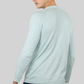 Sky Blue Flat Knit Full Sleeve T-shirt
