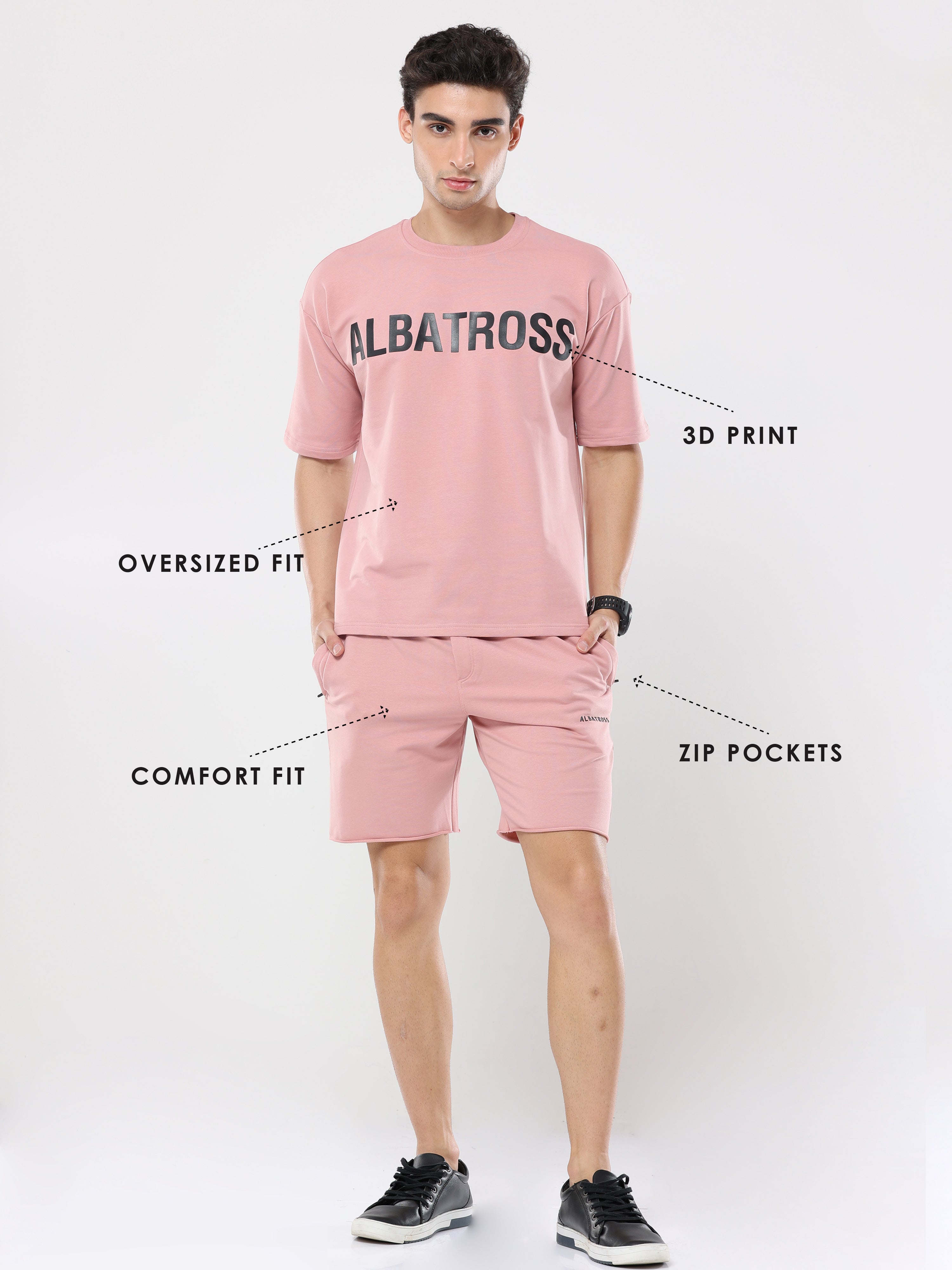 Albatross Signature Coral Very Premium Co-Ordset - UNISEX