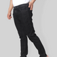 Albatross Black washed regular fit mid rise clean look stretchable Jeans
