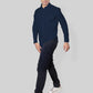 Navy Blue Double Pocket denim shirt for mens