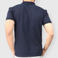 Albatross men’s Navy Blue cotton Matty collar tshirt