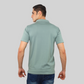 Pale Blue Classic Italian Collar T-shirt for men
