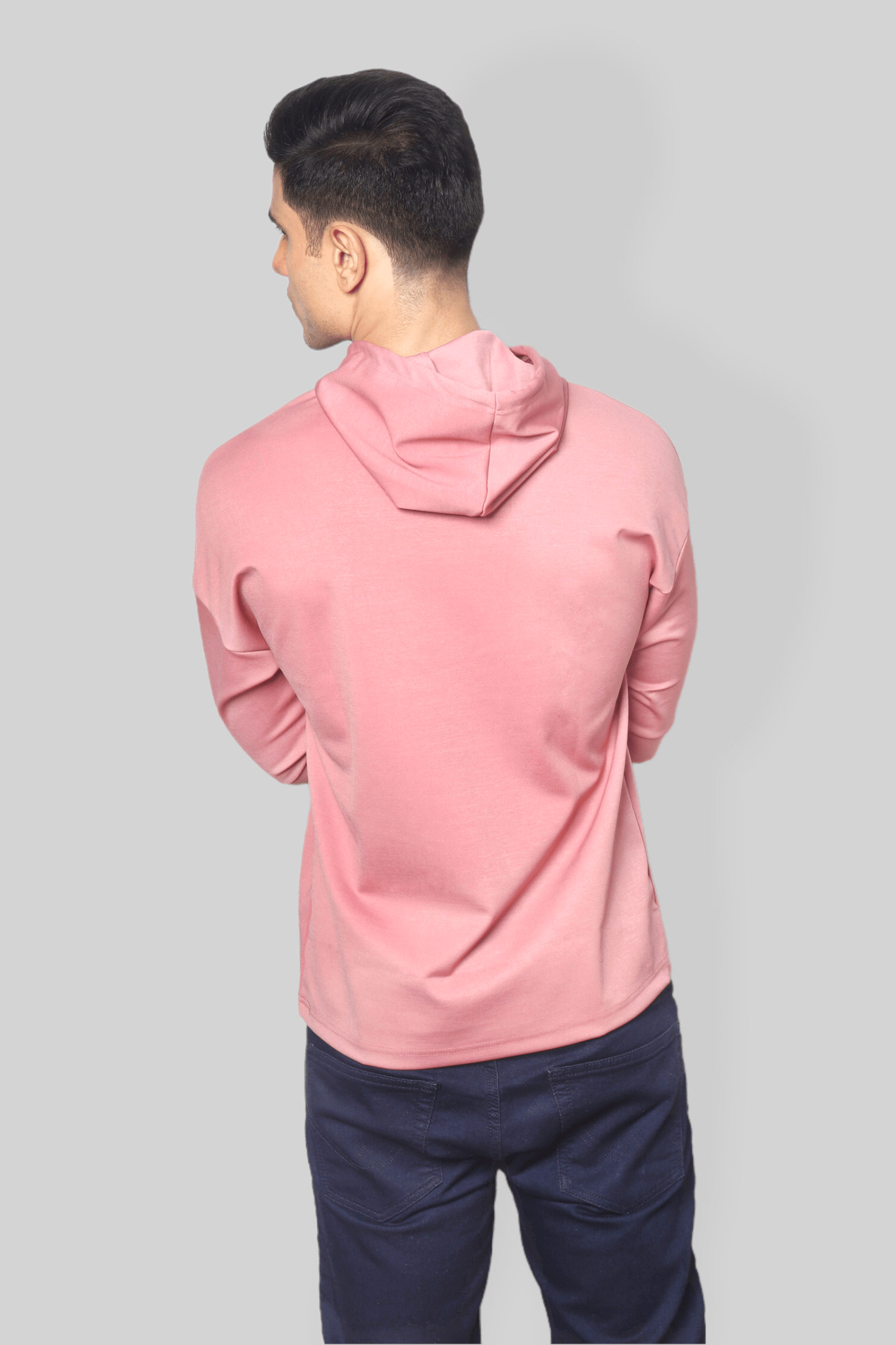 Pink off shoulder Oversized Hoodie Albatross Clothing