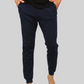 Navy Blue casual premium Popcorn Track Pant for mens