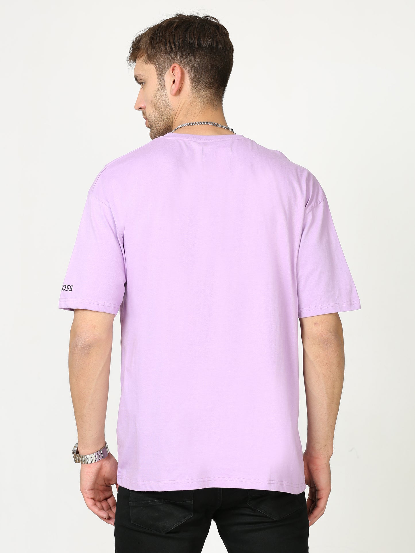 Purple Pancake Printed Oversized T-shirt