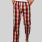 Red and Black Stripe soft and super comfortable checkered pajamas for men