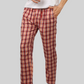Reddish Cream soft and super comfortable checkered pajamas for men