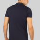 Navy Blue Classic Fine Italian  Collar T-shirt