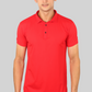 Tomato Red Classic Fine Italian  Collar T-shirt